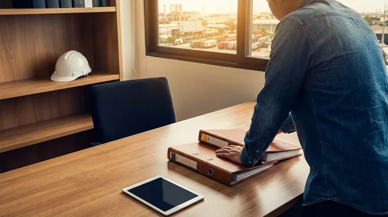 Payroll binders and a hard hat on a desk, Nebraska Business Law Changes for 2025 and 2026
