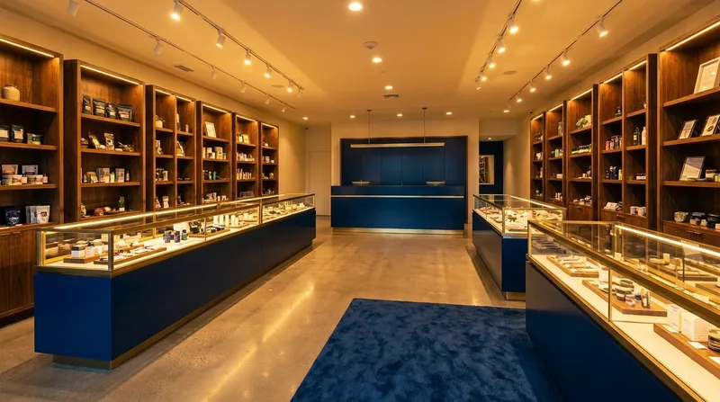 Licensed retail interior with glass display cases, How to Start a Pawn Shop in Nebraska